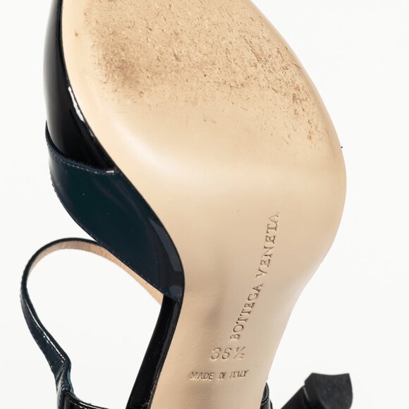 Bottega Veneta AW/12 Runway Vernice Black & Blue Patent-Leather Mary-Jane Heels - Picture 5 of 9